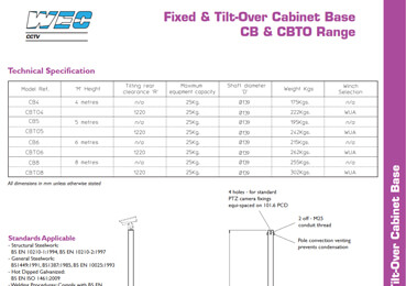 Tilt-Over Cabinet Based Column