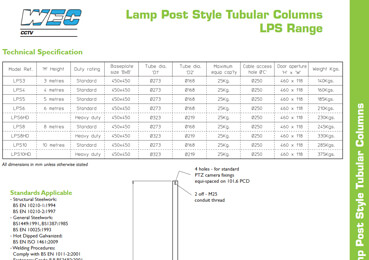 Lamp Post Style Column