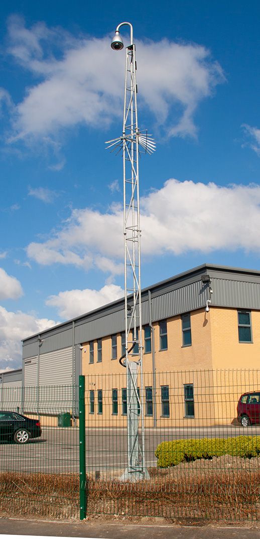 WEC WDT Tilt-Over Lattice CCTV Tower
