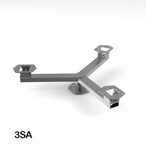 WEC Fixed Camera Pole Top Mount - 3SA